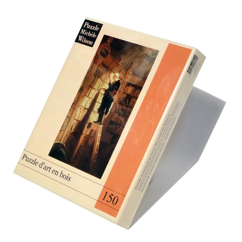 Handgeschnittenes Holzpuzzle - Carl Spitzweg: Der Bücherwurm