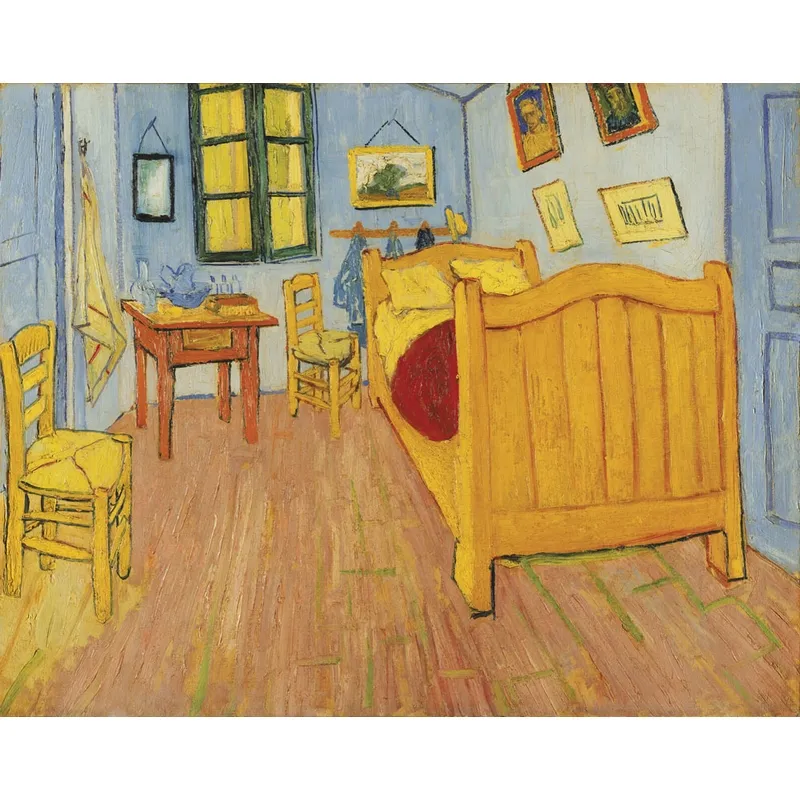 Handgeschnittenes Holzpuzzle - Vincent Van Gogh - Das Zimmer In Arles