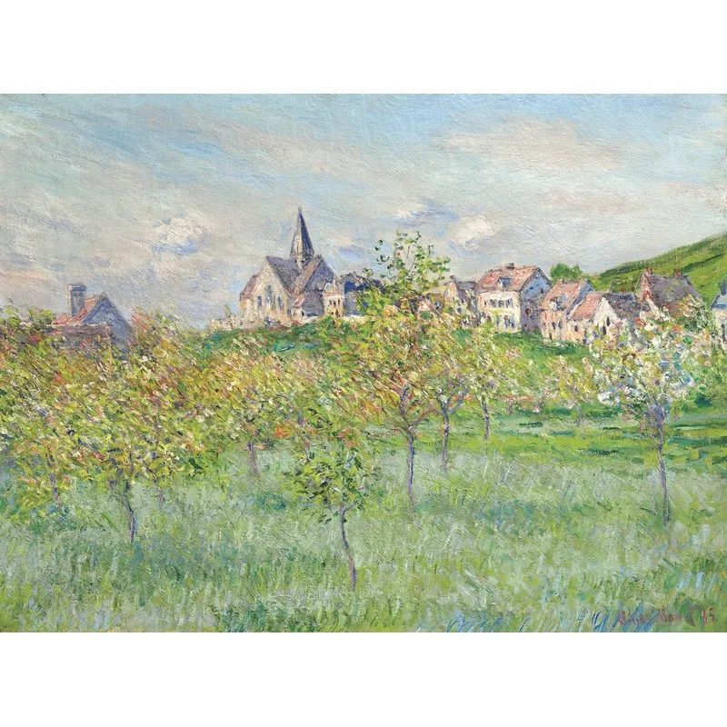 Handgeschnittenes Holzpuzzle - Claude Monet - Frühling In Giverny