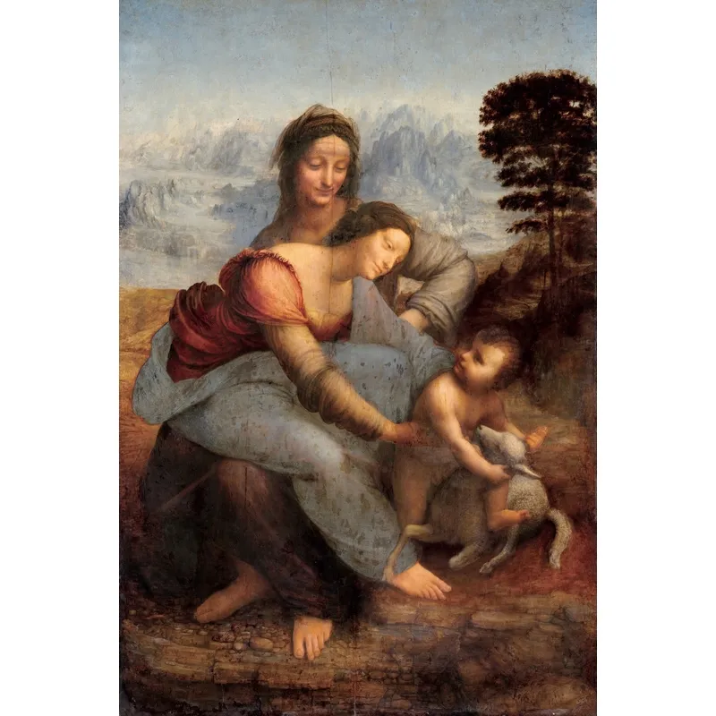 Handgeschnittenes Holzpuzzle - Leonardo Da Vinci