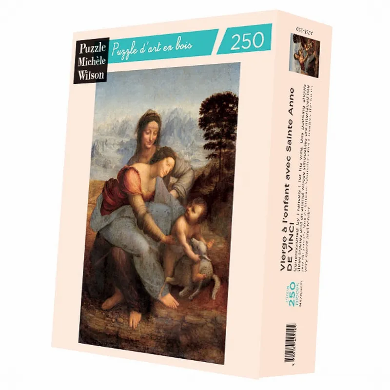 Handgeschnittenes Holzpuzzle - Leonardo Da Vinci