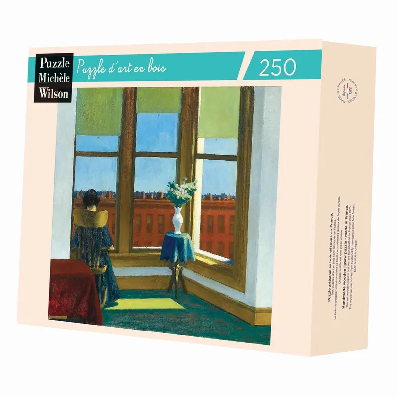 Handgeschnittenes Holzpuzzle - Edward Hopper - Brooklyn Zimmer