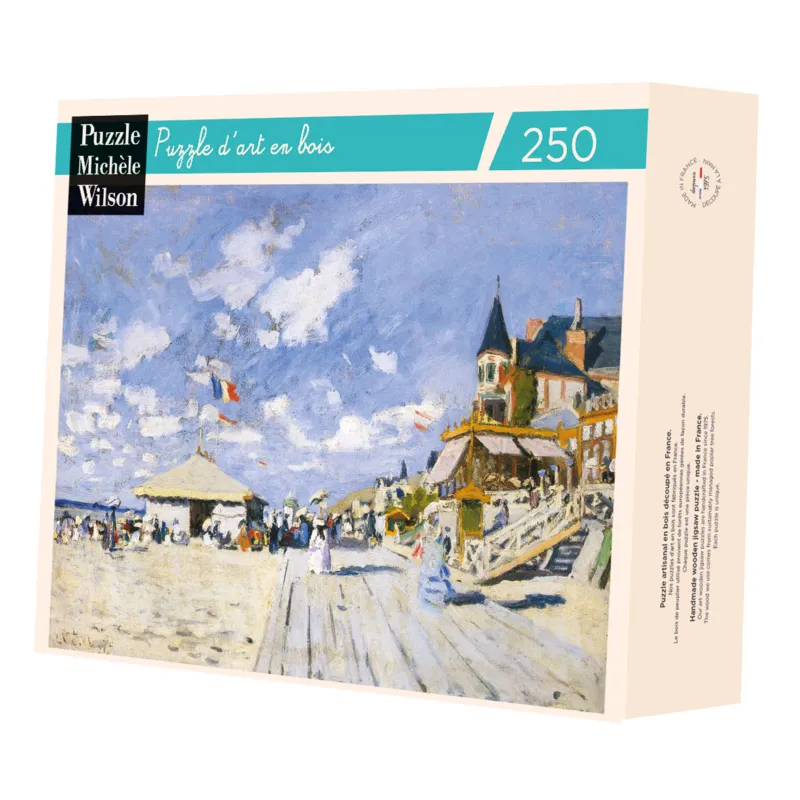 Handgeschnittenes Holzpuzzle - Sur Les Planches De Trouville