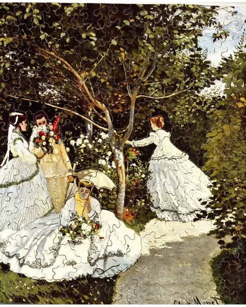 Handgeschnittenes Holzpuzzle - Claude Monet