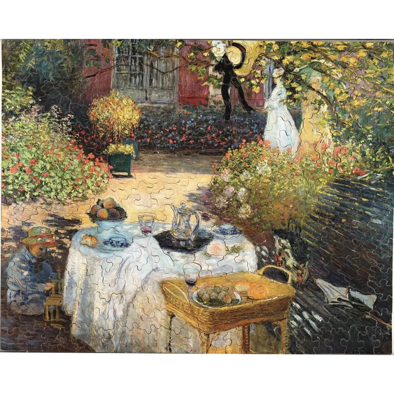 Handgeschnittenes Holzpuzzle - Claude Monet - Mittagessen