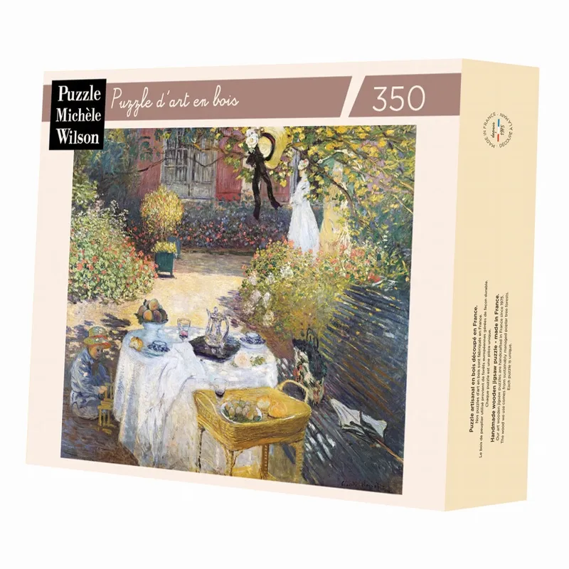 Handgeschnittenes Holzpuzzle - Claude Monet - Mittagessen