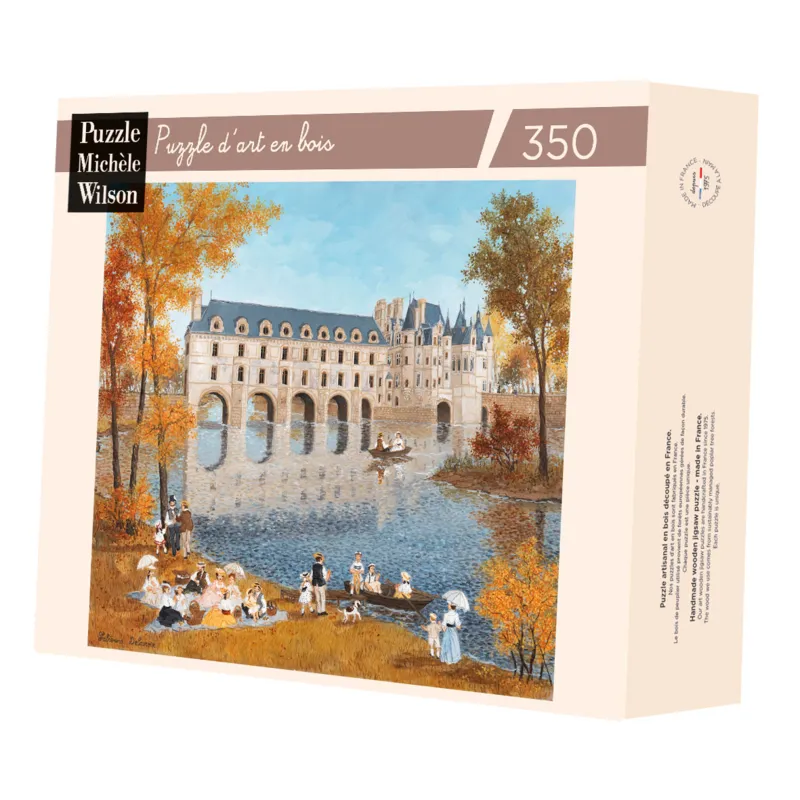 Handgeschnittenes Holzpuzzle - Le Chateau De Chenonceau