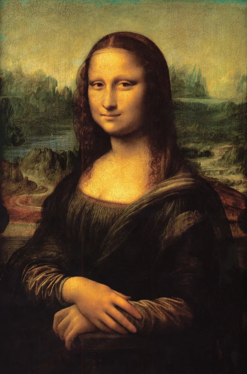 Handgeschnittenes Holzpuzzle - Leonardo Da Vinci - Mona Lisa