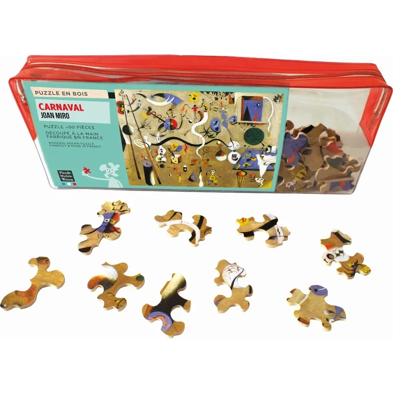 Handgeschnittenes Holzpuzzle - Miro: Carnaval