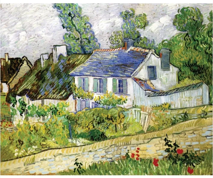 Handgeschnittenes Holzpuzzle - Vincent Van Gogh: Haus In Auvers