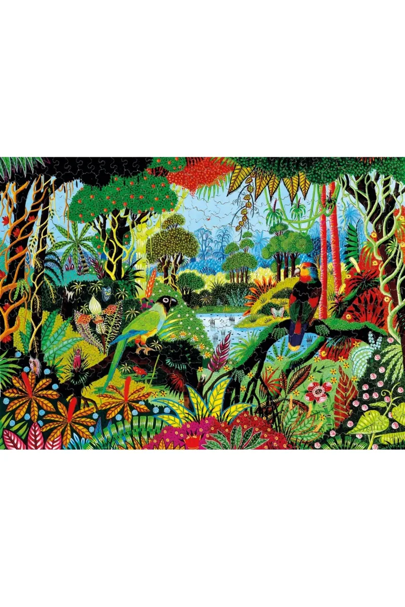 Handgeschnittenes Holzpuzzle - Alain Thomas: Jungle