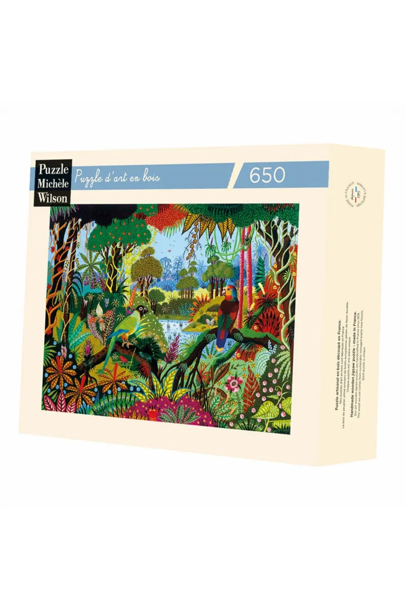 Handgeschnittenes Holzpuzzle - Alain Thomas: Jungle