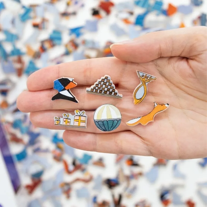 Hand-cut wooden puzzle - The Chocolate Factory