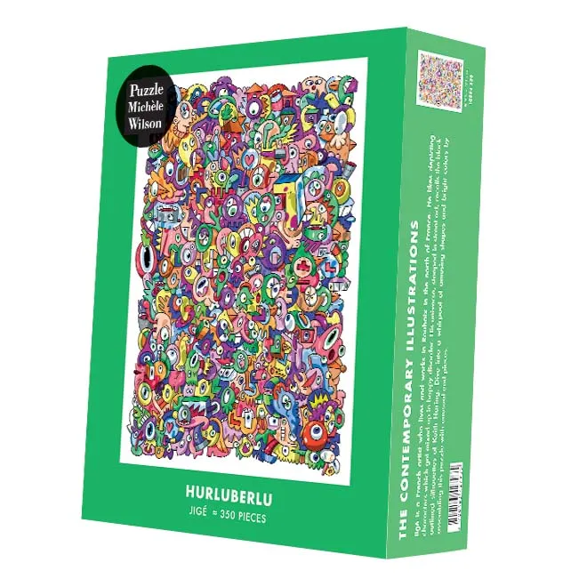 Hand-cut wooden puzzle - Weirdo