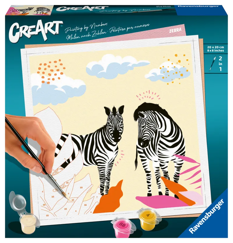 Paint by Number - CreArt - Zebra - Jolane Edition