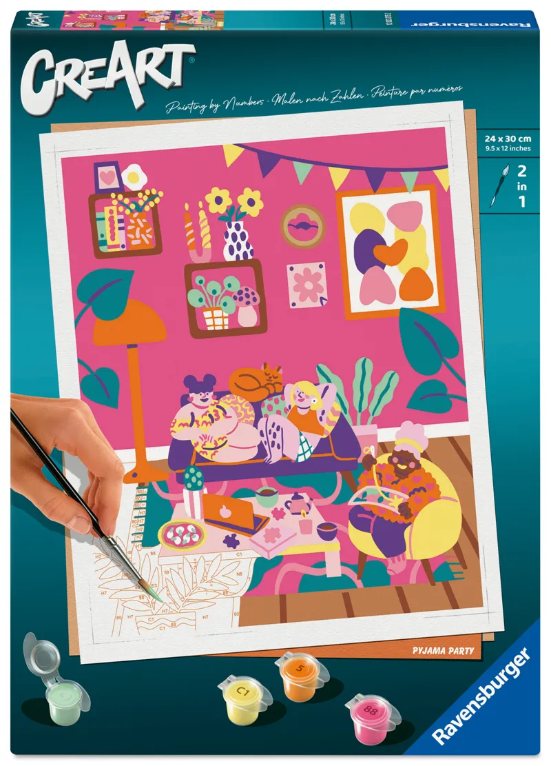 Paint by Number - CreArt - Pyjama Party - Marie Boiseau