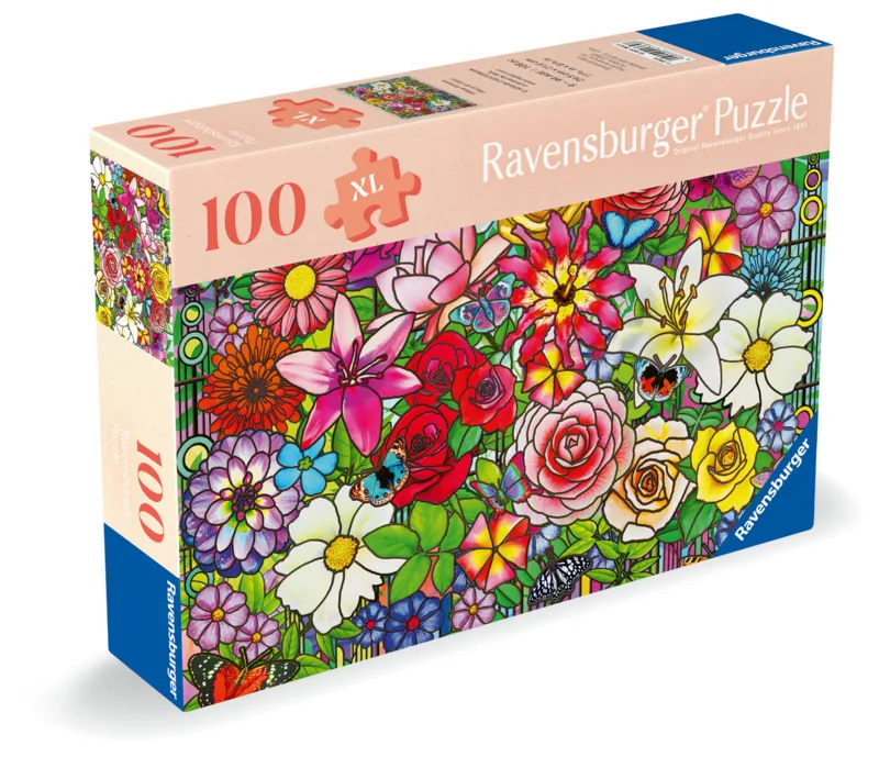 Wellness & Puzzle - Stained Glass Flowers