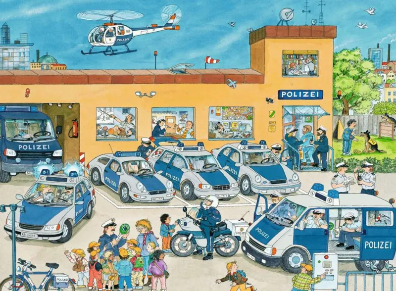 Jigsaw Puzzle - 100 Pieces - Maxi - At the Police Station