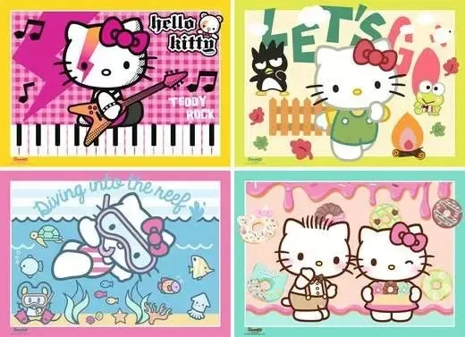 4 Puzzles - Come On, Hello Kitty!