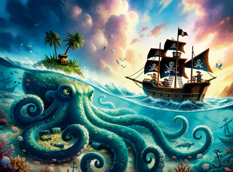 XXL Pieces - The Kraken'S Treasure