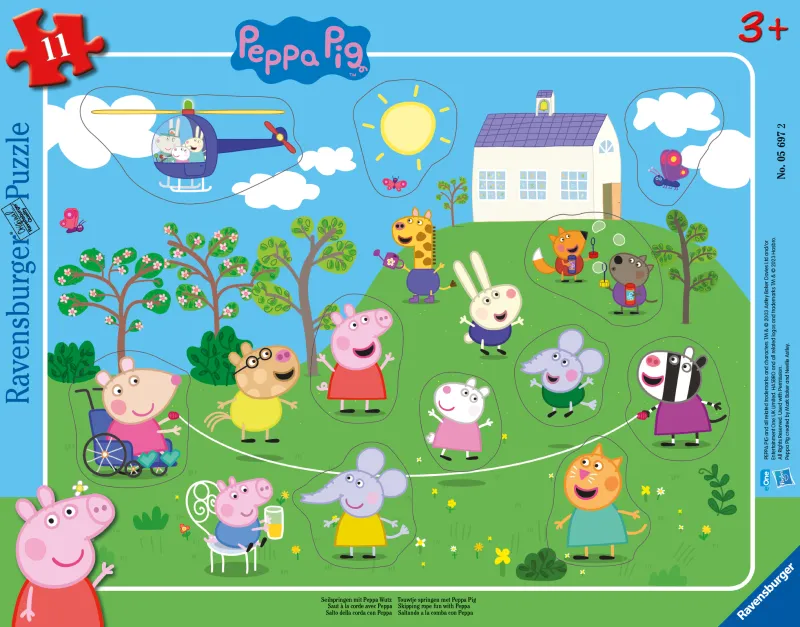 Jumping rope with Peppa Pig