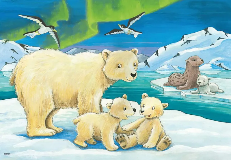 2 Puzzles - Tierkinder aus Aller Welt