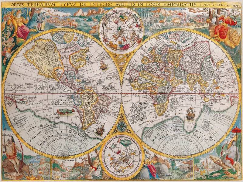 Jigsaw Puzzle - 1500 Pieces - Ancient World Map, 1594