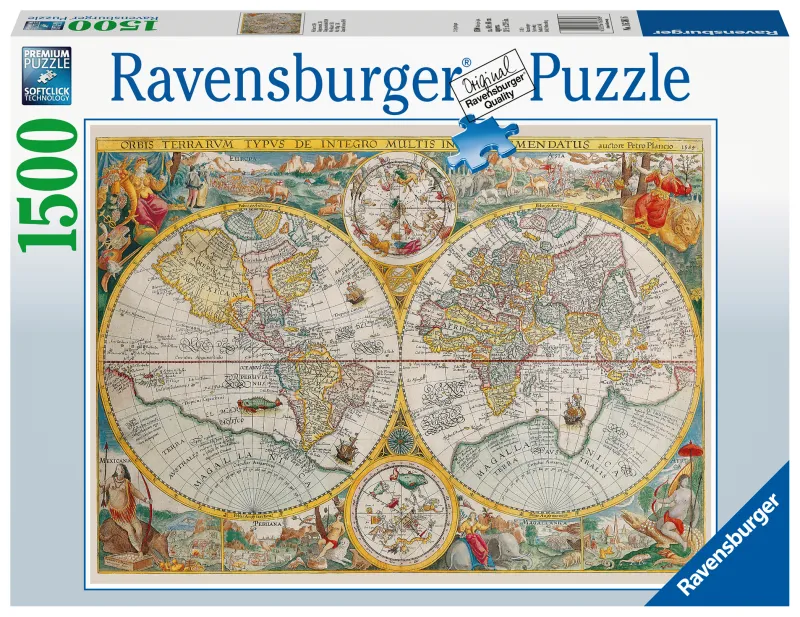 Jigsaw Puzzle - 1500 Pieces - Ancient World Map, 1594