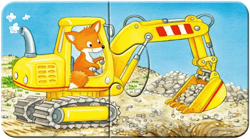 My First Puzzles - Animals at the Job Site (9x2 Pieces)
