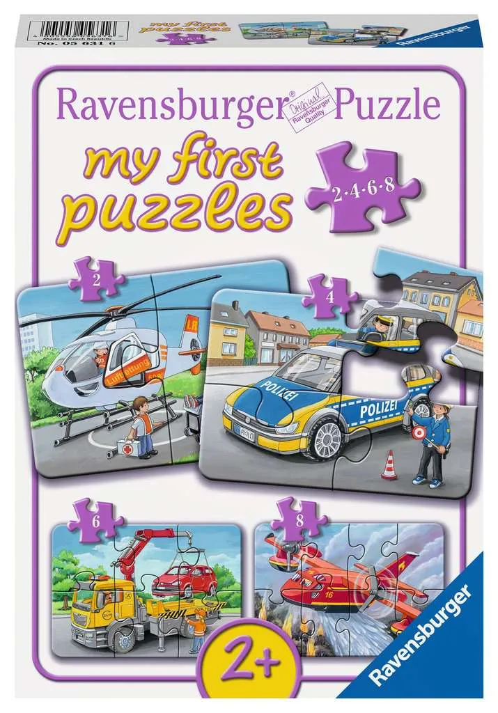 Frame Puzzle - 4 Puzzles - My emergency vehicles