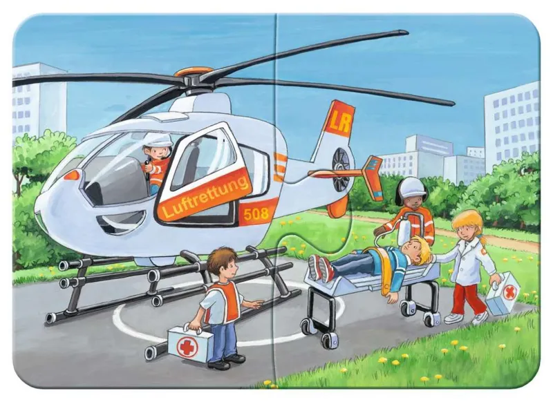 Frame Puzzle - 4 Puzzles - My emergency vehicles