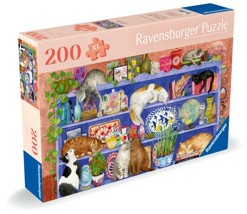 Wellness & Puzzle - Cats on the Shelf