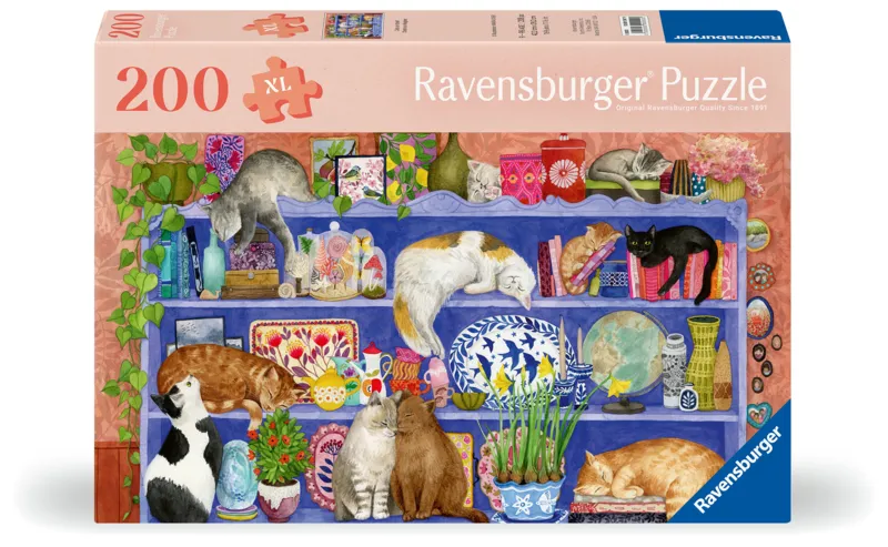 Wellness & Puzzle - Cats on the Shelf
