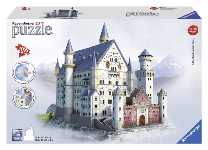 3D Jigsaw Puzzle - Neuschwanstein Castle