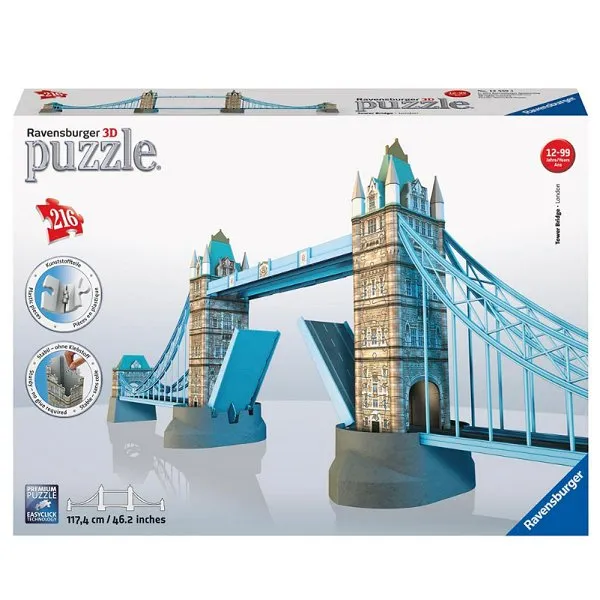 Jigsaw Puzzle - 3D - 216 Pieces : Tower Bridge, London