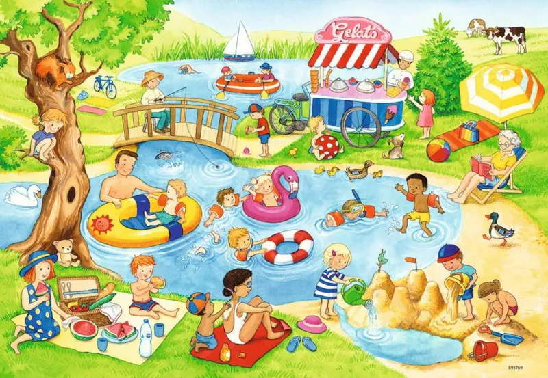 2 Puzzles - Recreation at the Lake