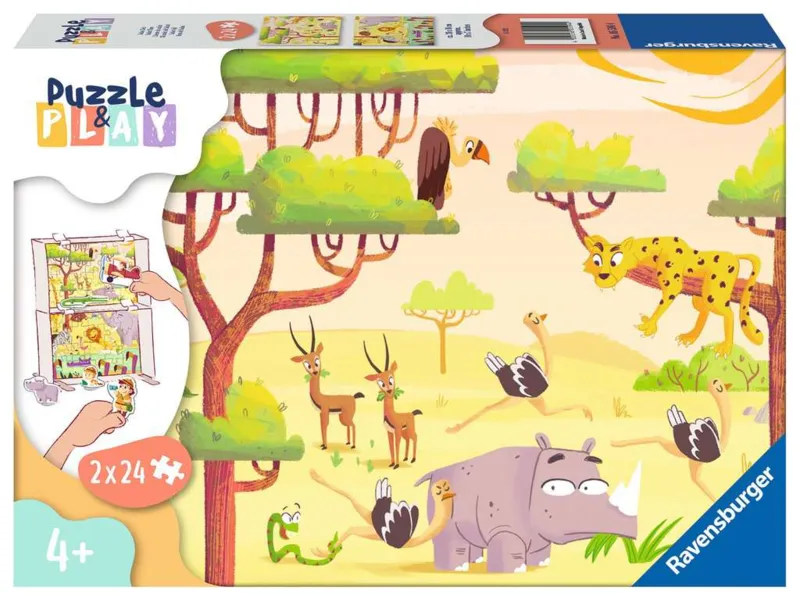 2 Puzzles - Puzzle & Play - Safari
