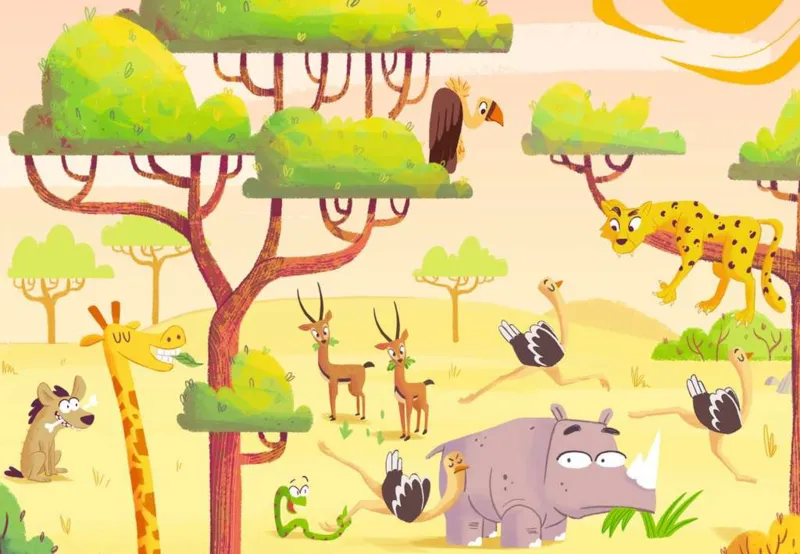 2 Puzzles - Puzzle & Play - Safari