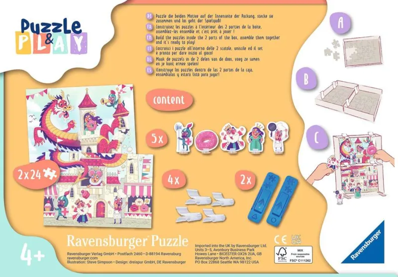 2 Puzzles - Puzzle & Play - Kingdom of Donuts