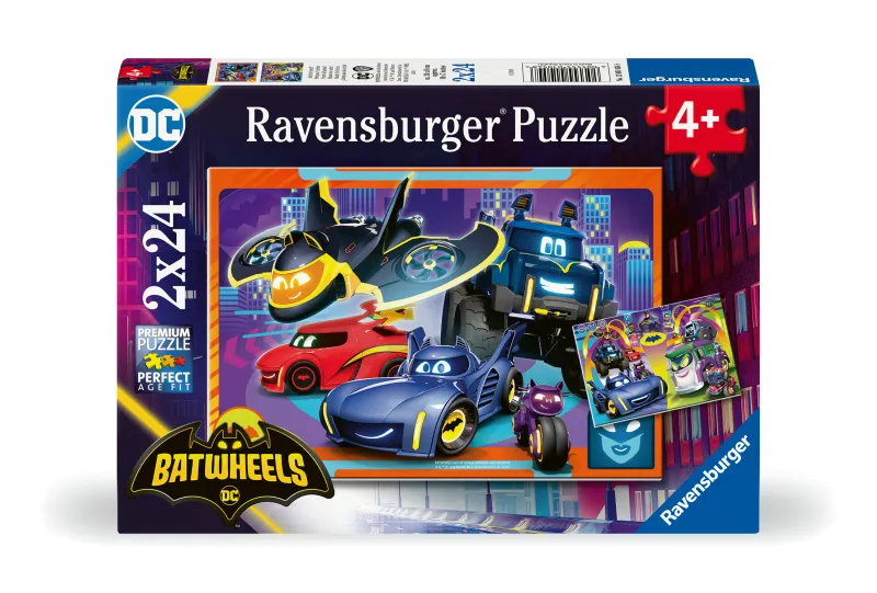 2 Puzzles - The Batwheels in Action