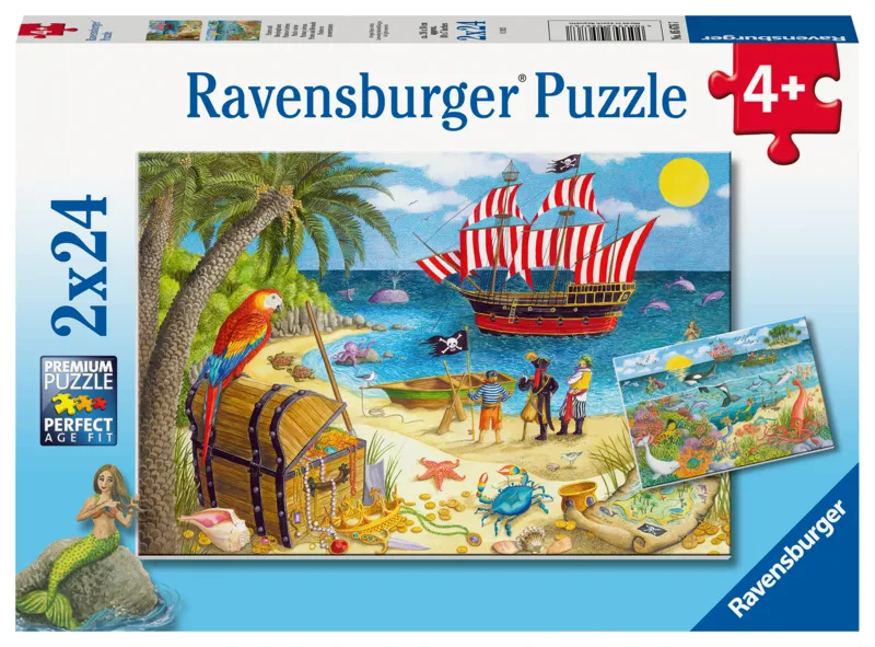2 Puzzles - Pirates And Mermaids