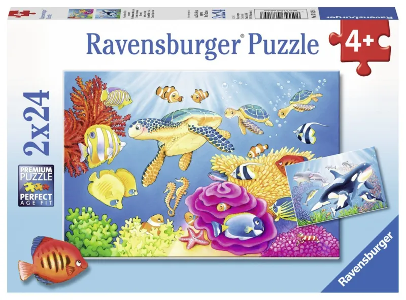 2 Jigsaw Puzzles - Colorful Underwater World