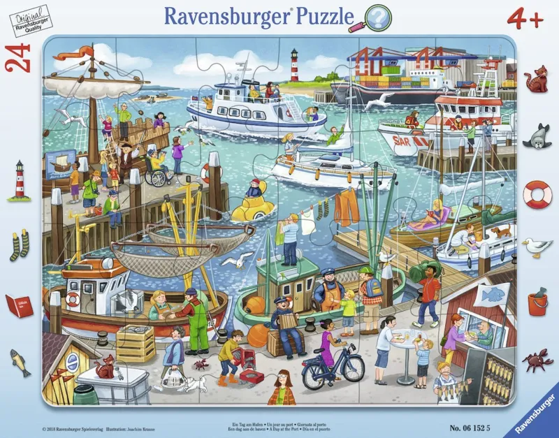 Frame Puzzle - One Day at the Harbor