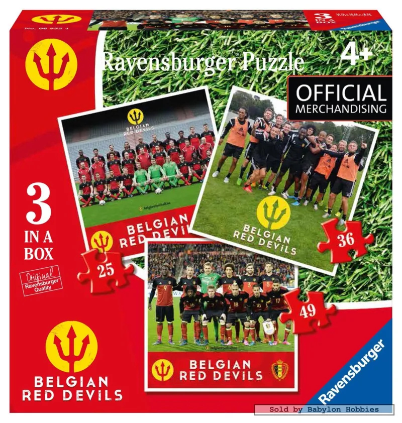 3 Jigsaw Puzzles - Belgian Red Devils 2016
