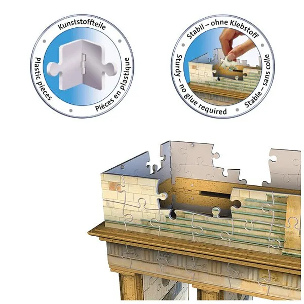 Jigsaw Puzzle - 3D - 324 Pieces : Brandenburg Gate, Berlin