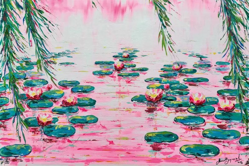 Pink Water Lilies