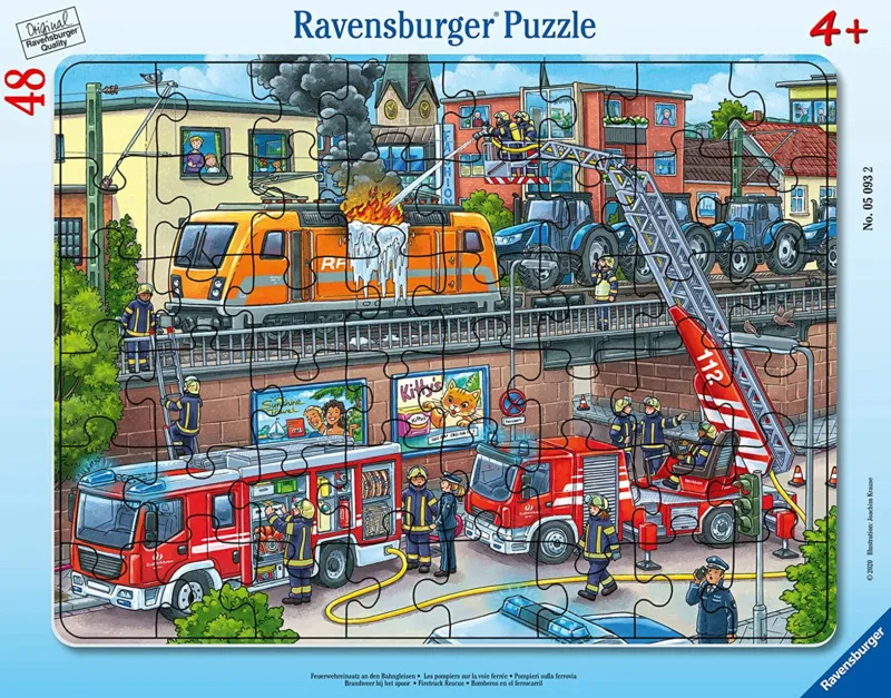 Frame Puzzle - Firefighters in Action