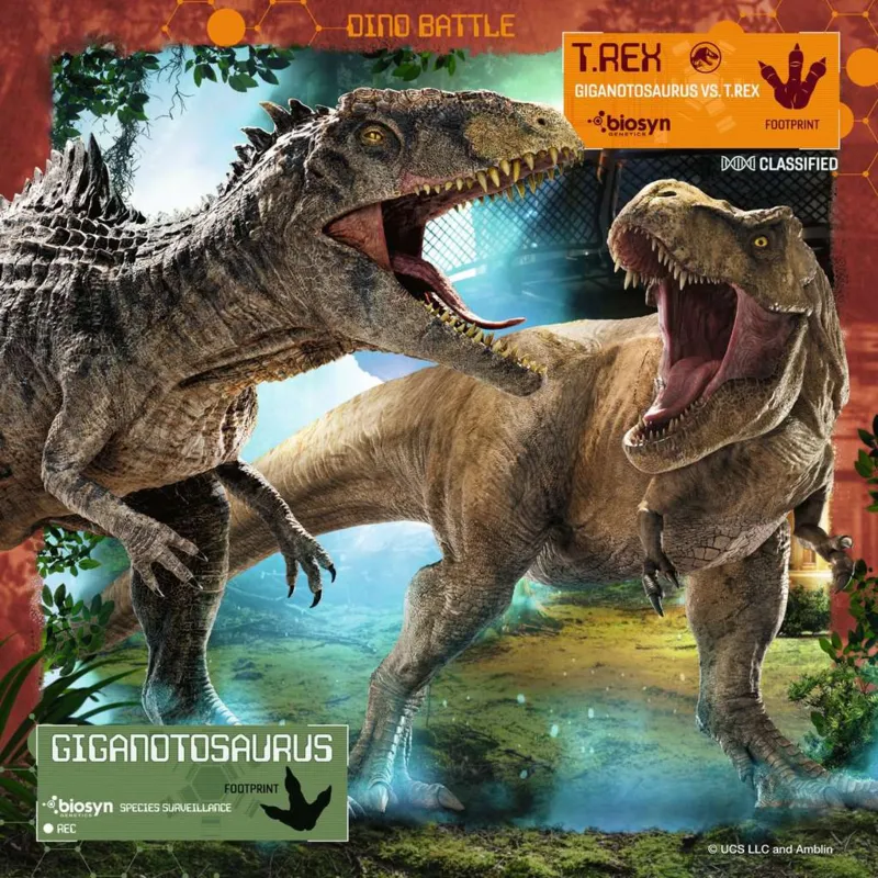 3 Puzzles 49 Pieces - T-Rex Jurassic World 3