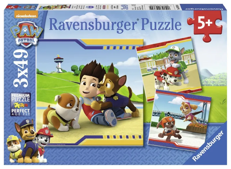 3 Jigsaw Puzzles - Paw Patrol