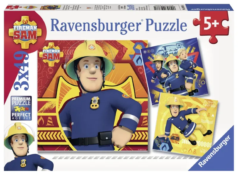 3 Jigsaw Puzzles - Fireman Sam